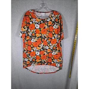 Lularoe Top XXS High Low Poppy Floral‎